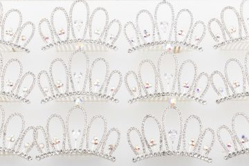 22 Delicate rhinestone tiara like hair combs